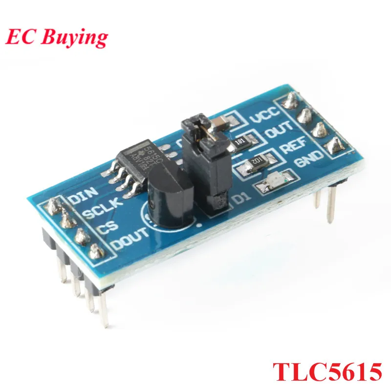 TLC5615 10 Bit Serial DAC Digital to Analog Conversion Module TL431 IC Converter 5V Power Supply Module