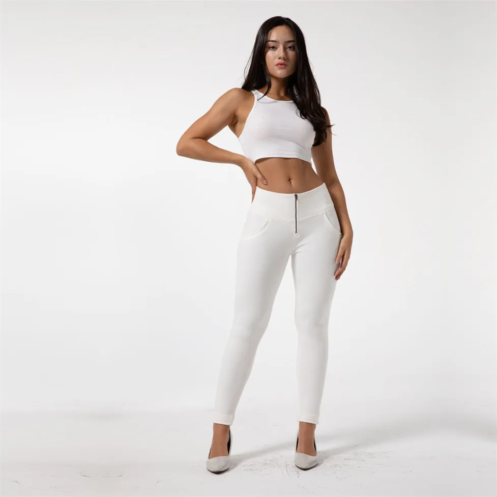 Shascullfites Shaping Fitness Pants Tight White Fitness Pants High Rise Tummy Control Sports Leggings