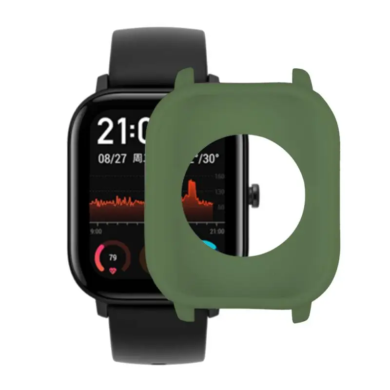 Capa protetora anti-risco multi-cor para relógio Xiaomi Huami Amazfit GTS, casca de silicone macia, tampa do quadro