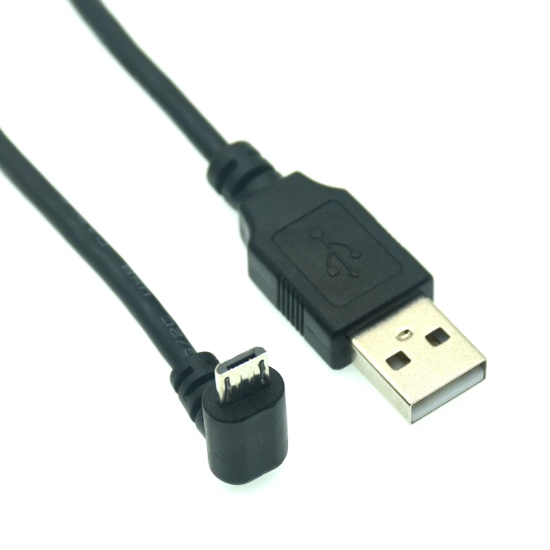 Micro Usb Right Angle Cable Up/Down/Left/Right Angled 90 Degree USB TO Micro USB Male Male Data Charge Connector Short Cable