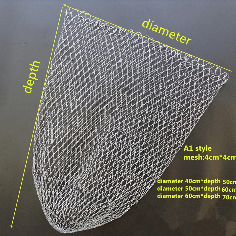 diameter 40cm-60cm strong dip net fishing network rede de pesca outdoor fish trap outdoor tool tuck net of head brail net spoon