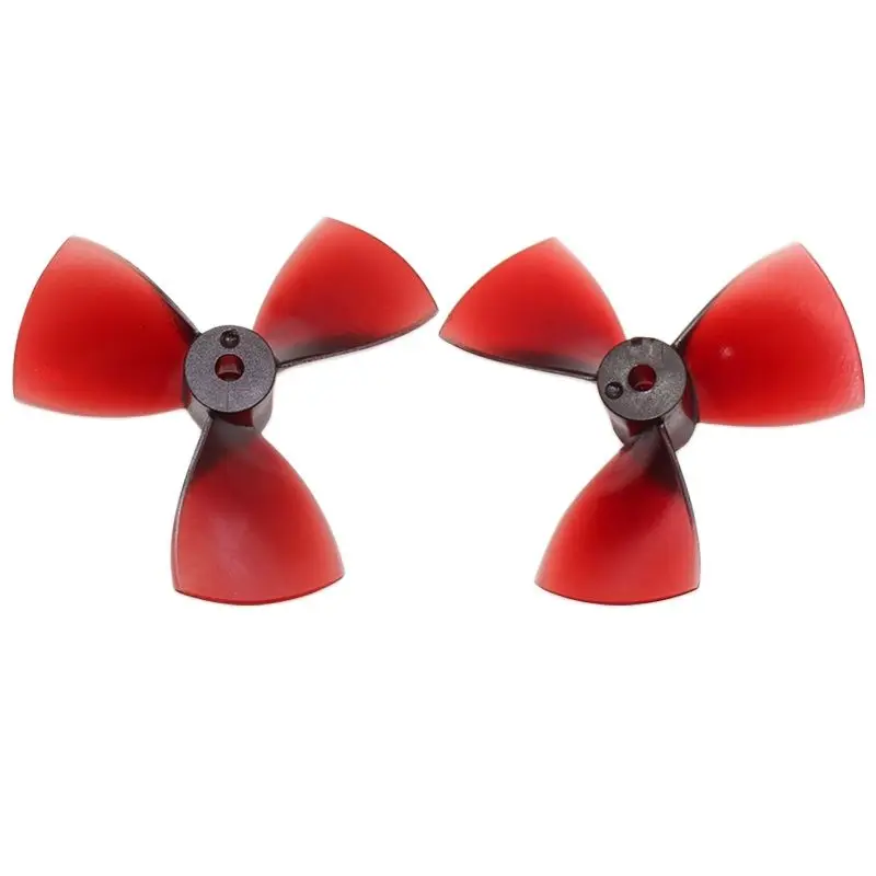 1Pair Dia 80mm 3 Blade Propeller PC High Strength Positive Negative Large Thrust Prop for DIY Model Ship ROV Underwater Thruster