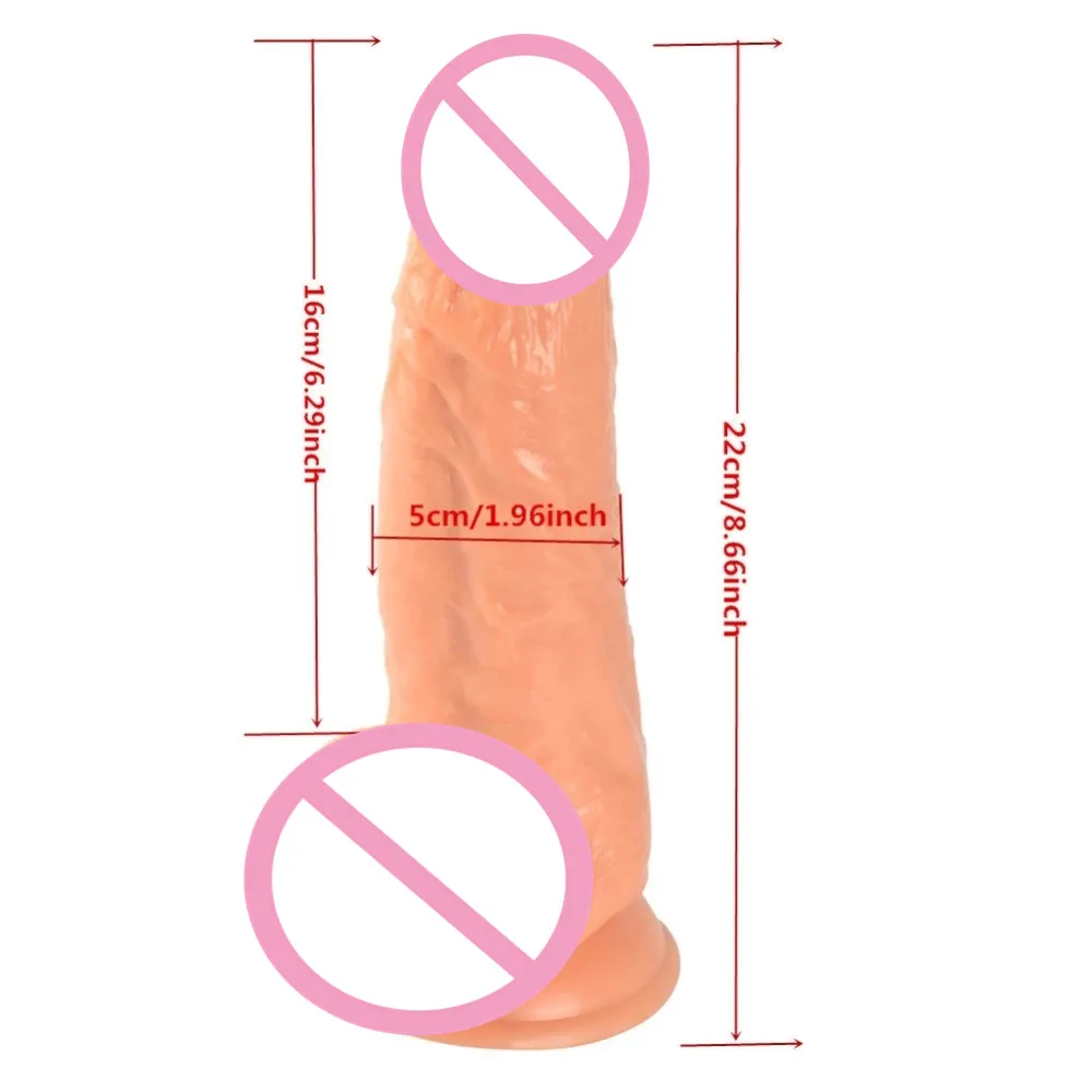 Ogromny Dildo realistyczny duża czarno kutas imitacja penisa Imitator 22*5cm wibrator masturbacja silikonowy zabawki erotyczne dla kobiet dorosłych