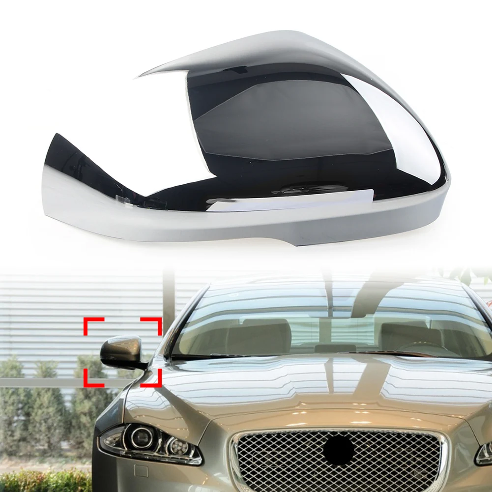 1pcs Car Right Rear Side View Mirror Cover Cap For Jaguar XF XFR XFR-S XJ XJR XK XKR XKR-S XE 2010 2011 2012 2013 2014 2015