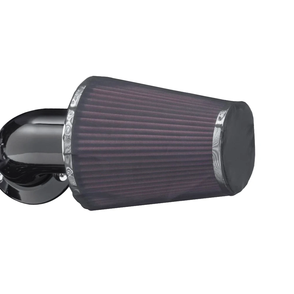 Motorrad Luftfilter Heavy Verschnaufpause Regen Socke Schwarz Schutzhülle Für Harley Luft Reiniger Kits XL 1200 Touring Softail Dyna