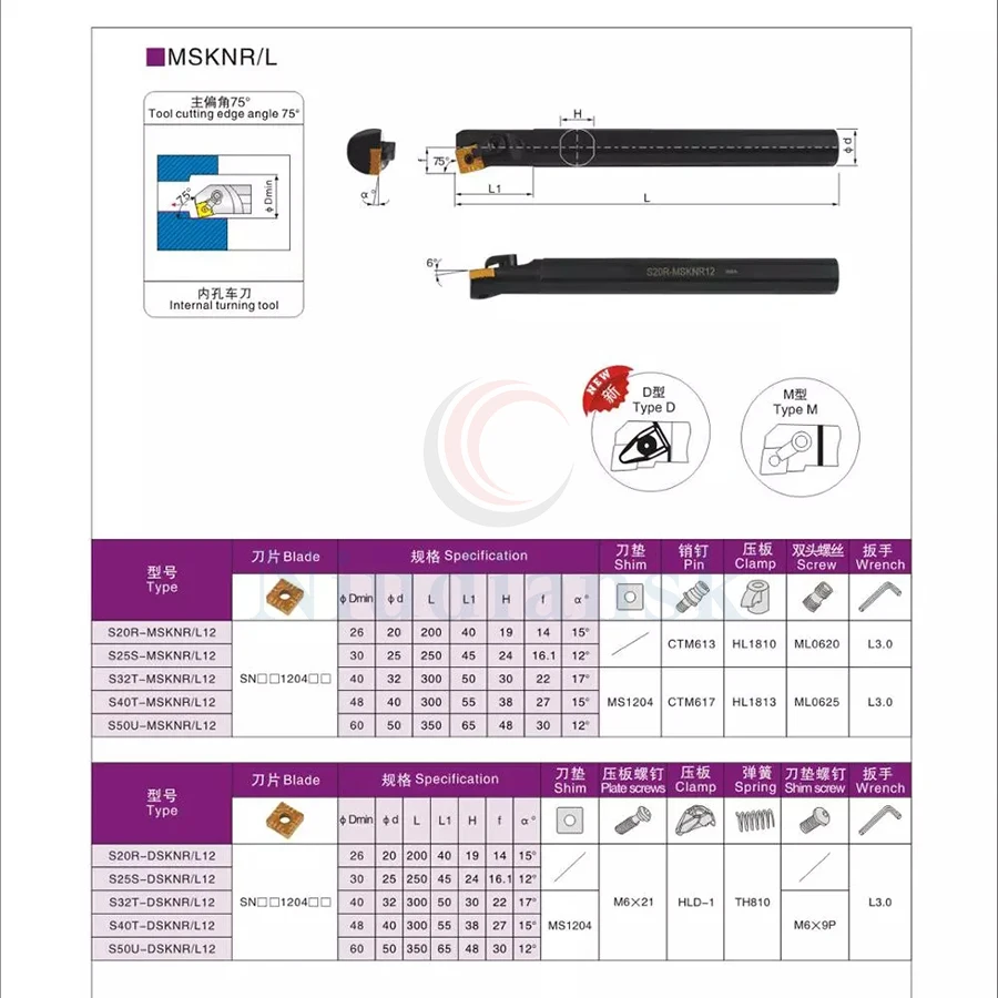 1 قطعة S20R-MSKNR12 الداخلية تحول أداة حامل S25S-MSKNR12 MSKNL + 10 قطعة SNMG1204 الداخلية حفرة كربيد CNC مخرطة أدوات دعوى