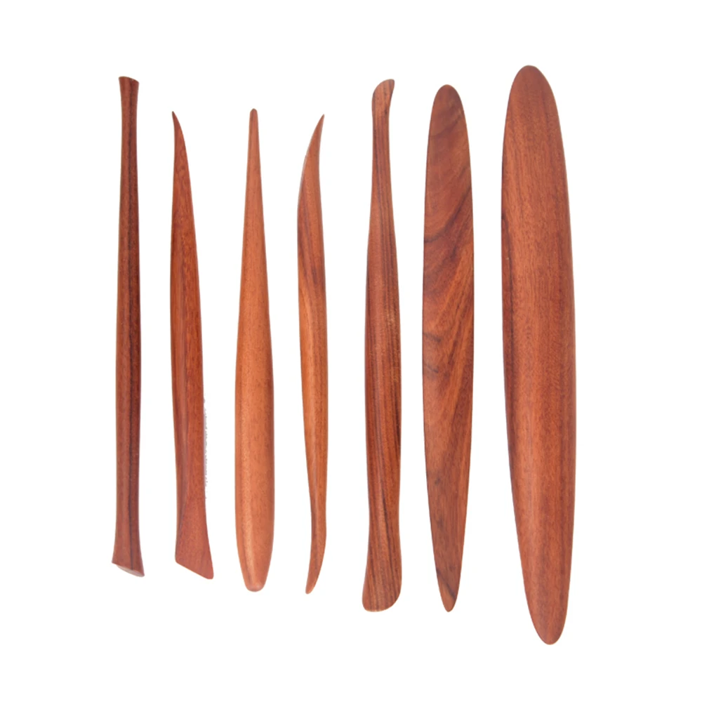 7PCS/SET Mahogany Clay Tools Pottery Tools Double Ended Clay Sculpting Tools for Sculpting