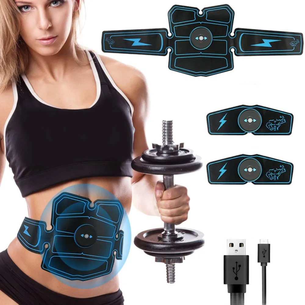 

Abdominal Muscle Stimulator ABS Home Gym EMS Vibration Fitness Massager Electroestimulador Muscular Trainer Toner Toning Belt