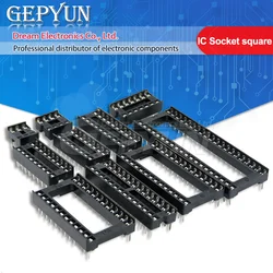 10PCS IC socket square hole Narrow Wide DIP6 DIP8 DIP14 DIP16 DIP18 DIP20 DIP24 DIP28  6PIN 8PIN 14PIN 16PIN 18PIN 20PIN 24PIN