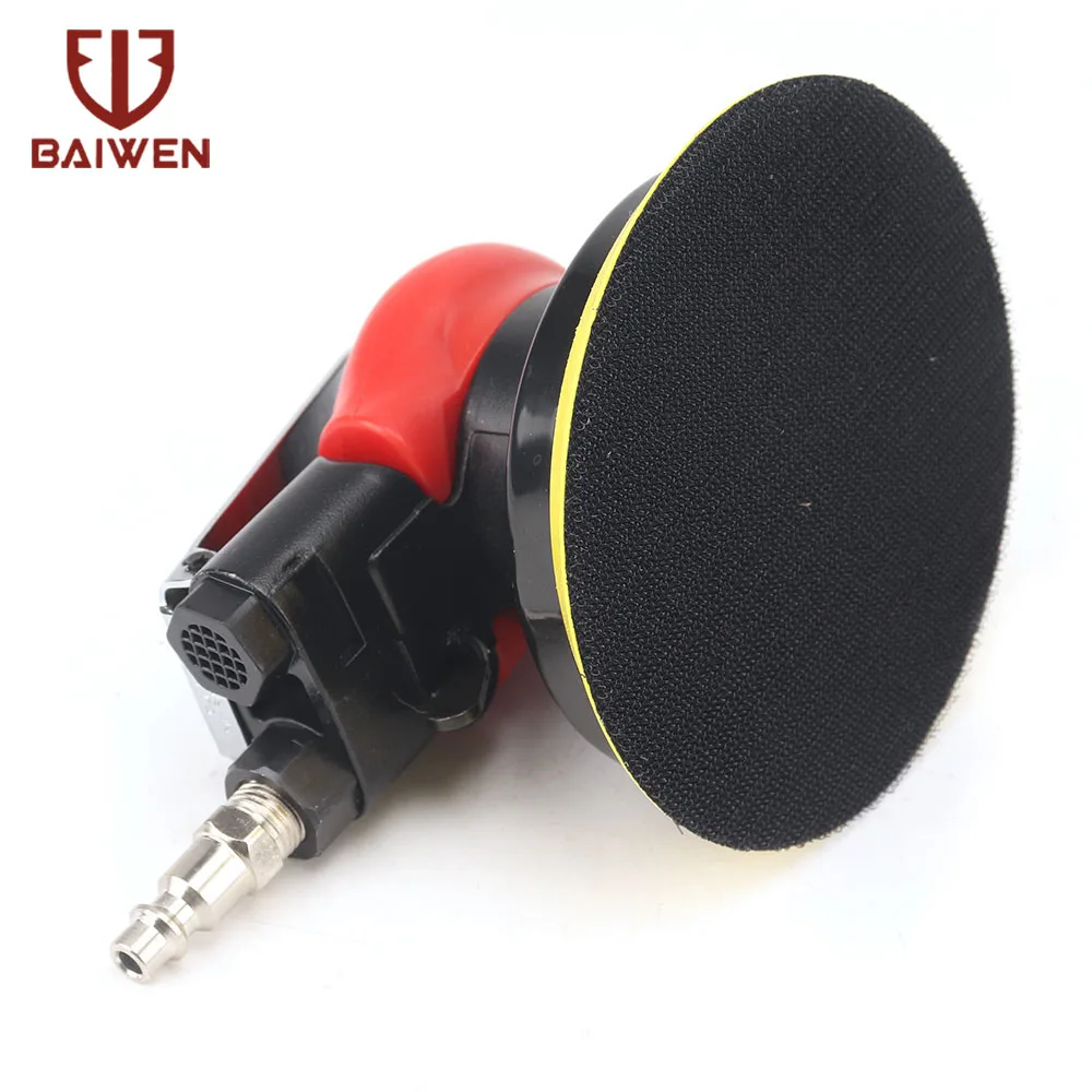 5 Inch Pneumatic Air Sander Polisher Tools DA Random Orbital Palm Machine Polishing Grinders for Car Paint Care Rust Removal