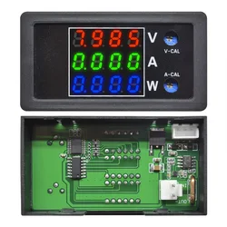 1000W DC Voltmeter Wattmeter DC0-100V 10A High Precision 4 Digital Voltage Current Power Meter Tester Detector 0.28