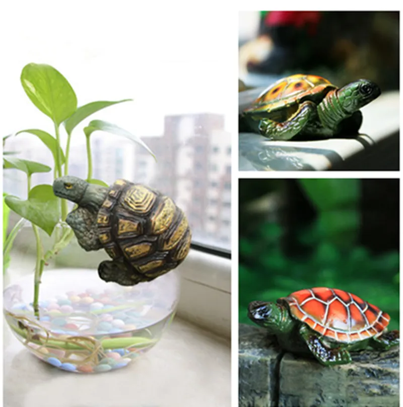 Resin Snail Figurines Garden Ornaments Outdoor Tortoise Turtle Animal Figurines Art Yard Home Decor