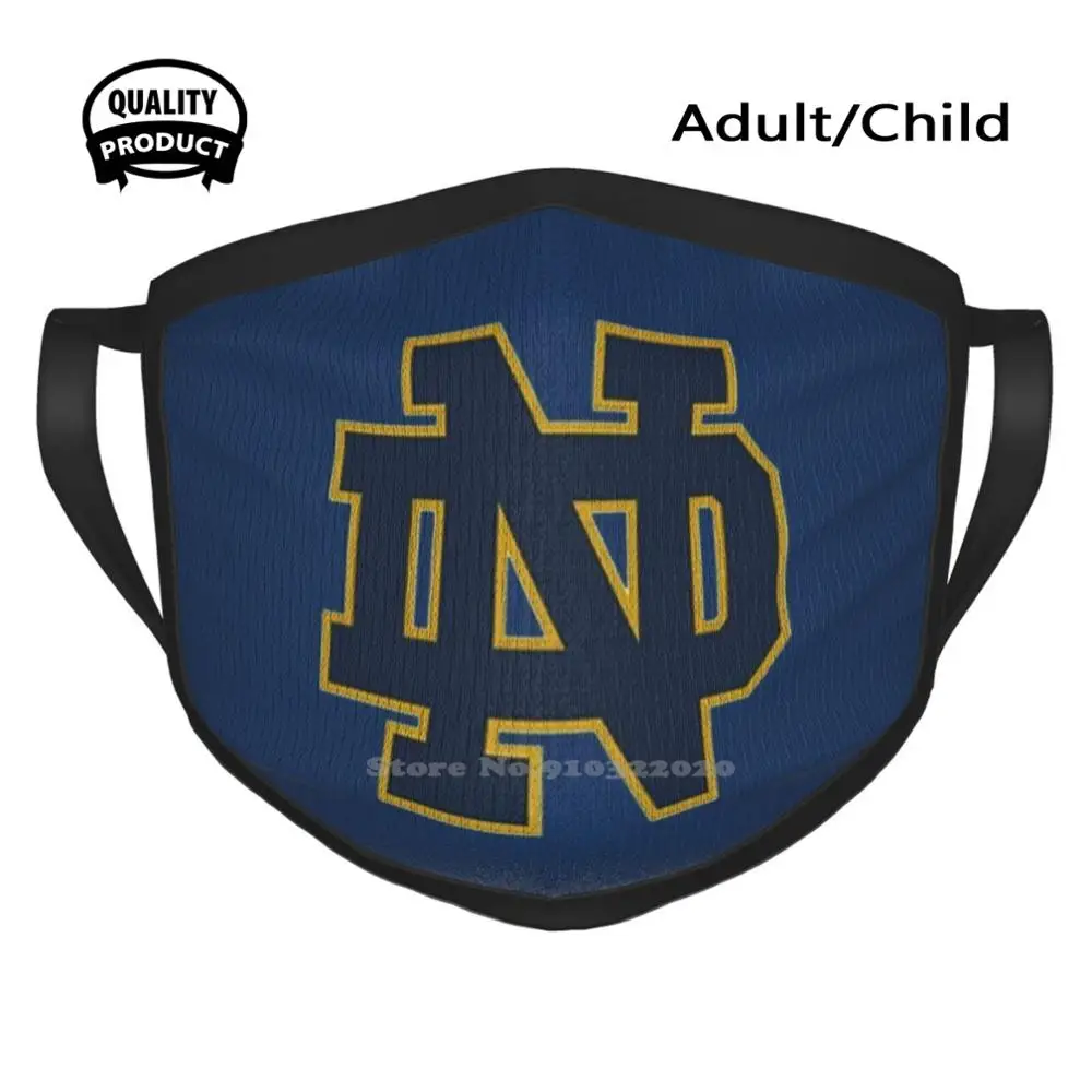 Notre Dame Irish Summer Washable Breathable Reusable Masks Notre Dame Notre Dame Dame Nd Nd Notre Dame 2021 Nd 2021 University