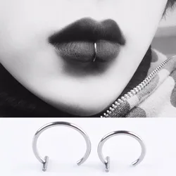 Gefälschte Nasenring Lippen Manschette Ring c Clip Lippe kein Piercing Burun Nasenringe Reifen Frauen Neu Piercing Körpers chmuck Ohrringe Sexualität