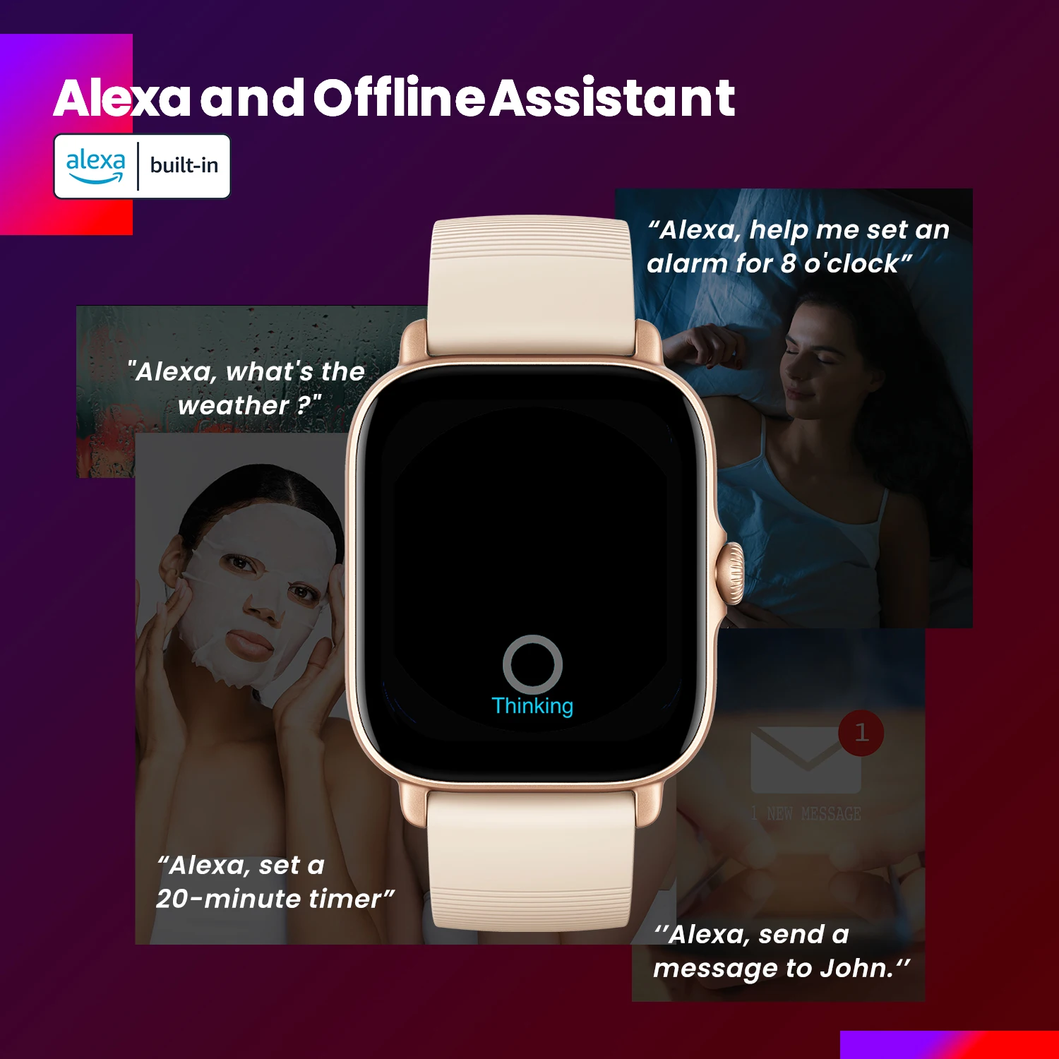 Amazfit-reloj inteligente GTS 3 GTS3 GTS-3, Smartwatch con Pantalla AMOLED de 1,75 pulgadas, Alexa, batería de 12 días de duración, para Android,