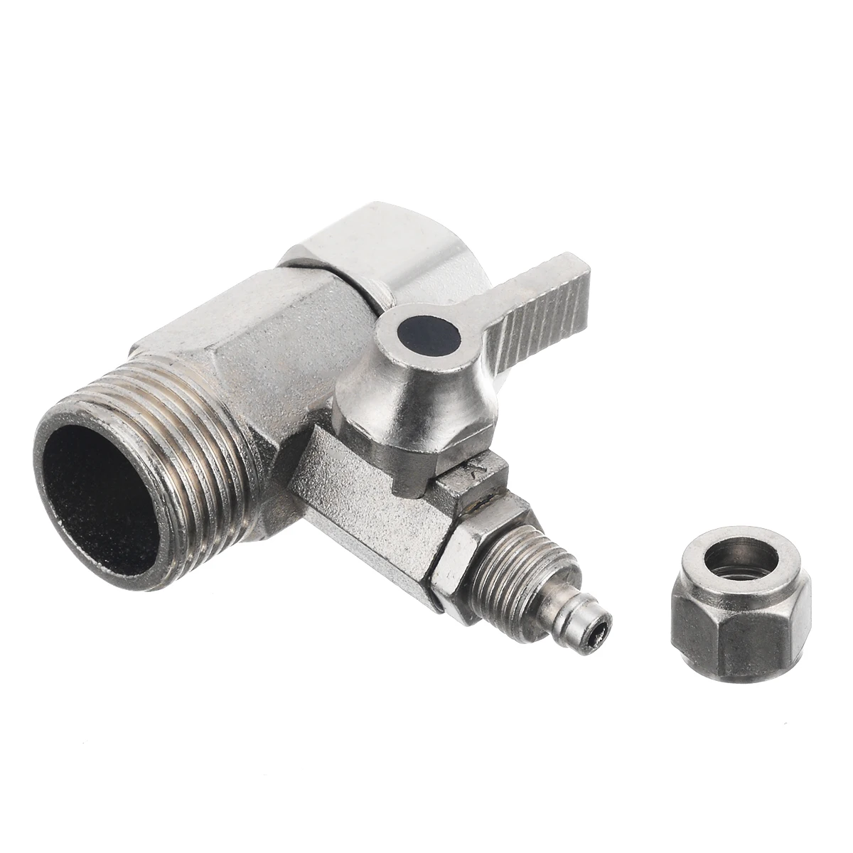 New Qulaity Copper 1/2'' To 1/4'' Ball Valve RO Water Purifier Adapter Garden Water Ball Valve Tap Connector Hardware Accessorie