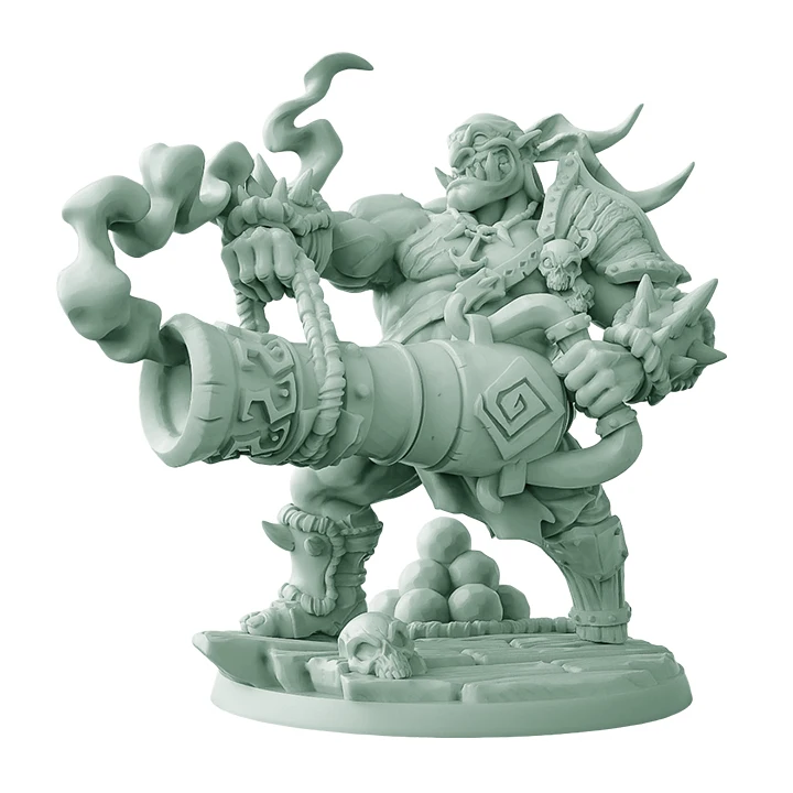 

38mm 56mm Resin Model Kits Ogres Orc Figure Unpainted No Color RW-233