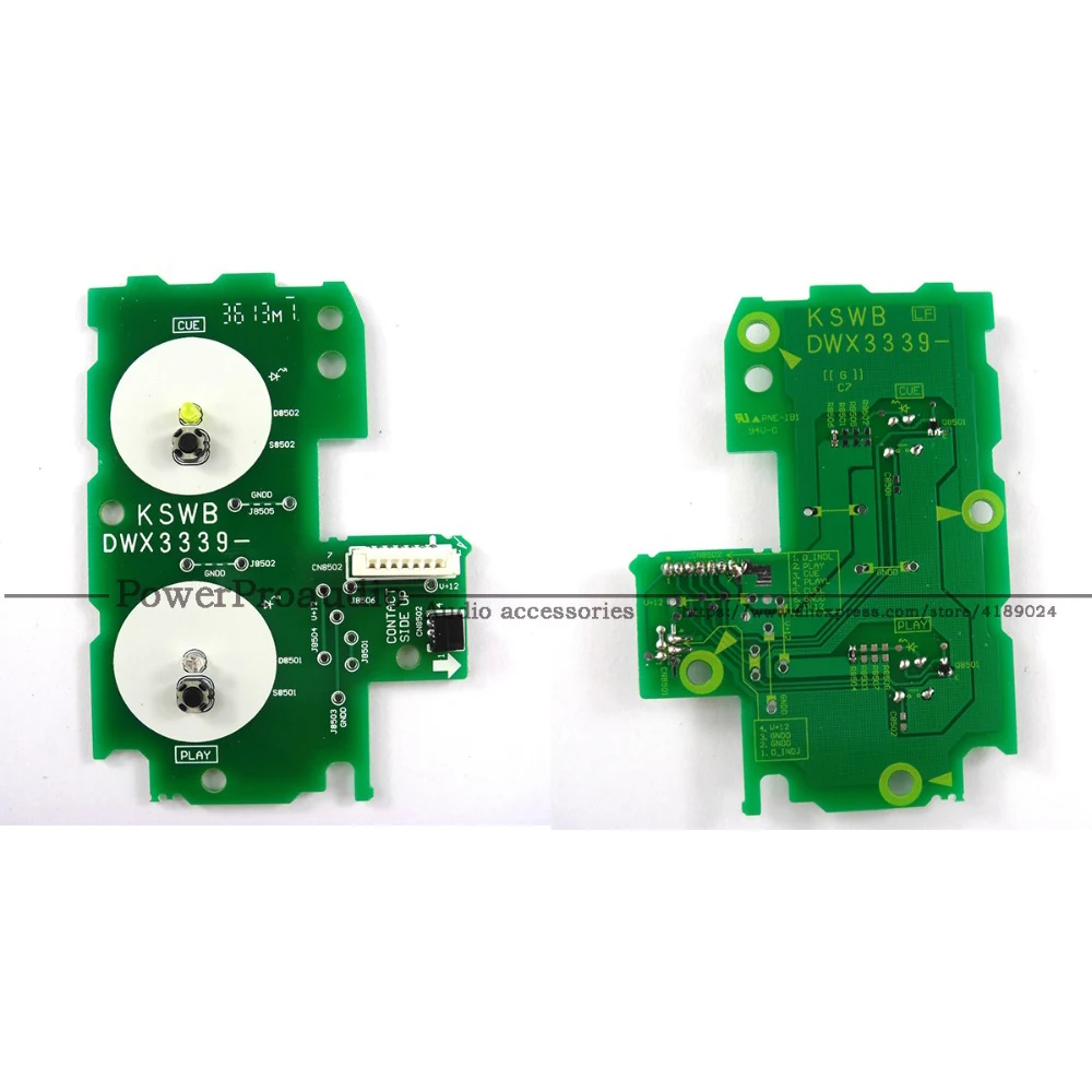 2x CDJ 2000 Nexus - Play Cue Circuit Board PCB - DWX 3339 DWX3339 Green Version