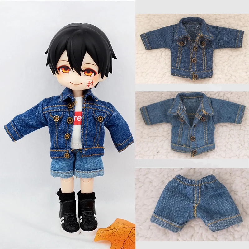 Doll clothes GSC  molly doll clothes PICCODO 1 / 12bjd denim jacket casual coat Denim Shorts Jeans doll accessories