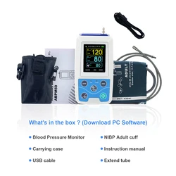 CONTEC ABPM50 Monitor per la pressione arteriosa 24 ore su 24 Holter ABPM Holter BP Monitor con software CE