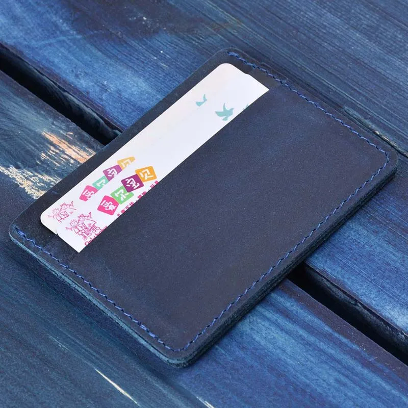 Mới Đơn Giản Thẻ Tín Dụng Ví Nam Da Thật Chính Hãng Da Nữ Slim Chứng Minh Thư Giá Đỡ Da Ngựa Thẻ Xe Buýt Ốp Lưng Mini ví Tiền