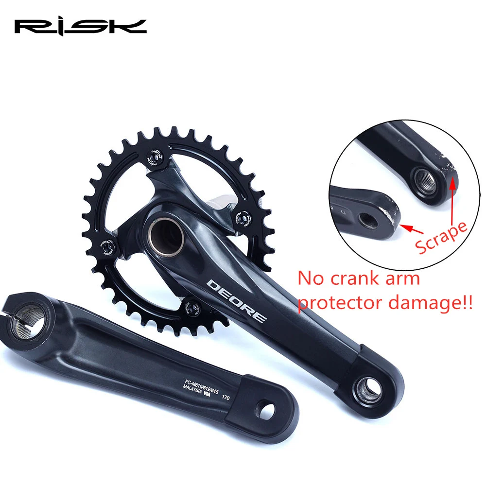 RISK Bike Crank Protector Cover Silica Gel Race Face Crank Boot Silicone protective sleeve Protectors Crankset Protective Case