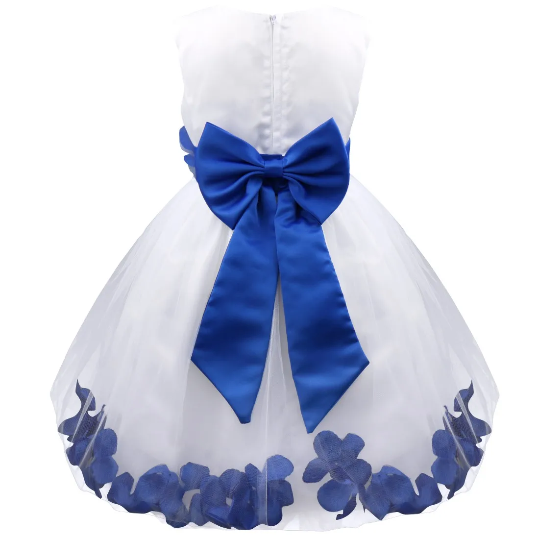 Baby Kinder Mädchen Schleife Blumenmädchen Kleid Prinzessin Geburtstag Party Tutu Kleid Blütenblätter Hochzeit Festzug Brautjungfer Kleider Ballkleid