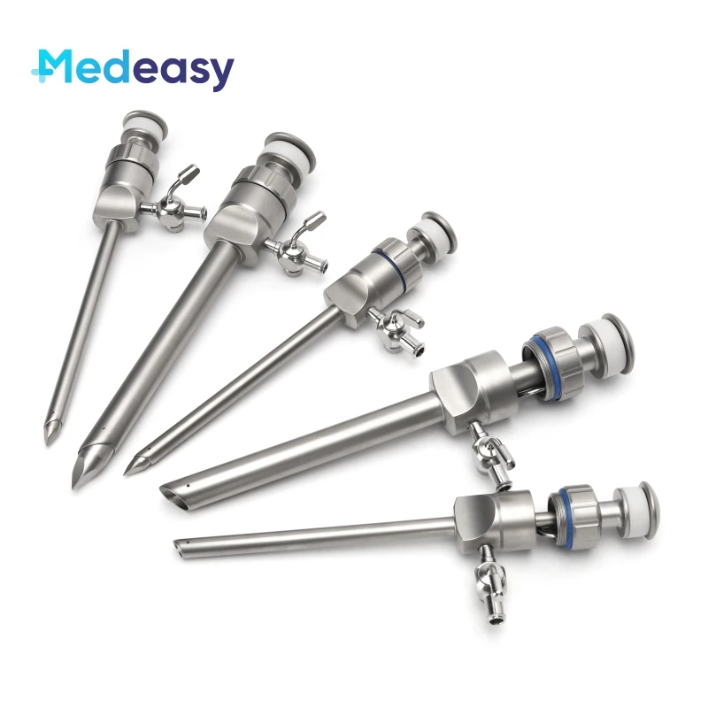 Laparoscopic Surgical Reusable Trocar and Cannula 5mm 10mm 12mm 15mm Flip Corss Magnetic Press Type