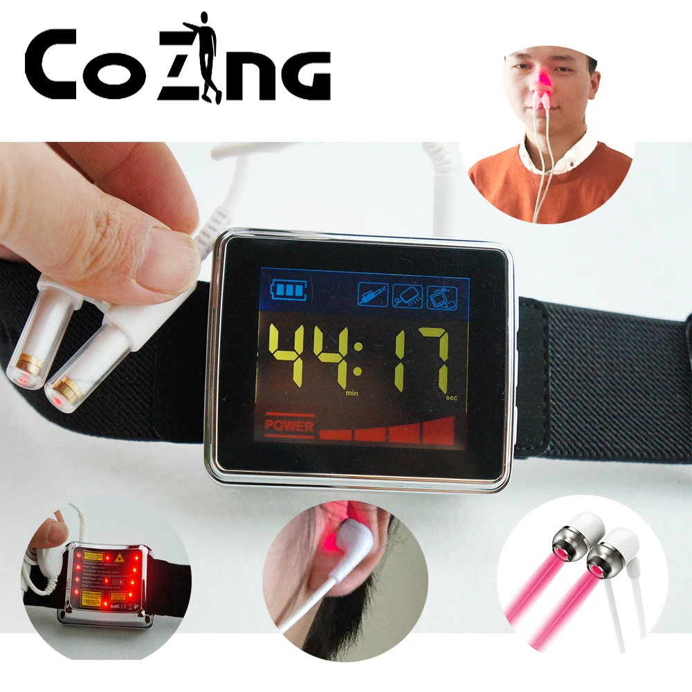 650nm Laser Therapy LLLT Phototherapy Watch  Low Frequency Laser Diabete Hypertension Cholesterol Treatment Diode Laser Watch