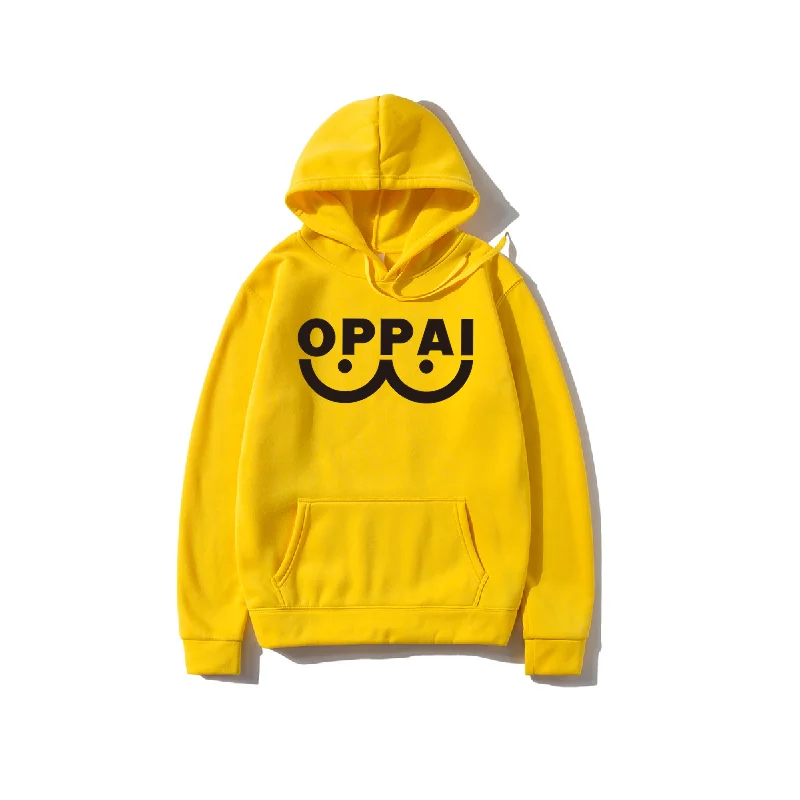 Harajuku Japan Anime One Punch Man Saitama Oppai Hoodies Men Women Pullover Sweatshirt Cosplay Costume Teen Jacket