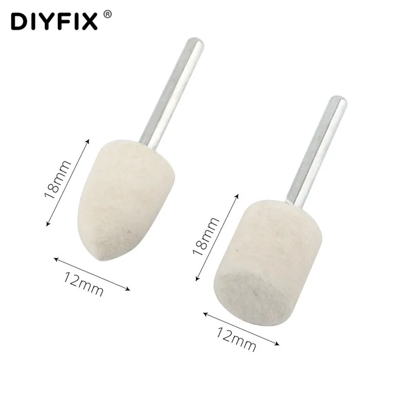 

2 PCS OCA Glue Cleaning Removing Wool Head No Hurt LCD Touch Use For OCA Remover Tool Glass Touch Sceen Polishing Head Tool Set