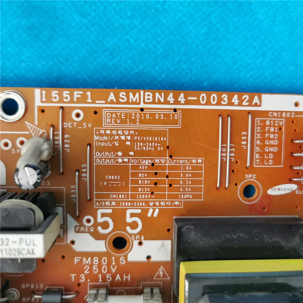 ดี-กำลังทำงานการ์ด Supply BN44-00342A I55F1_ASM PSIV361610A สำหรับทีวี LA55C650L1F LA55C630K1F LE55C650L L55C750R2F