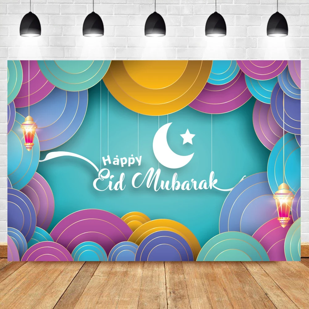 Laeacco-مصباح سحري لعيد مبارك لرمضان كريم ، خلفية للتصوير الفوتوغرافي واستوديو الصور