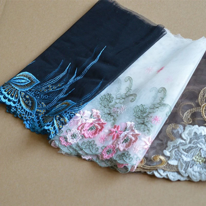 

10 метров сапфировый розовый кофейный кружевной отделка свадебное платье лента с вышитыми цветами бюстгальтер аппликация DIY аксессуары для одежды шитье