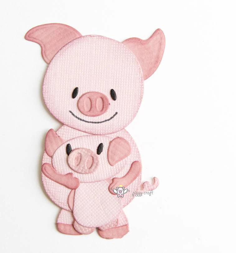 Piggy Craft metal cutting dies cut die mold Various animal decoration Scrapbook paper craft knife mould blade punch stencils die