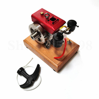 Mini RC Methanol Gasoline Engine Walking Tractor Diesel Engine Model Mini Retro Simulation Single Cylinder Engine