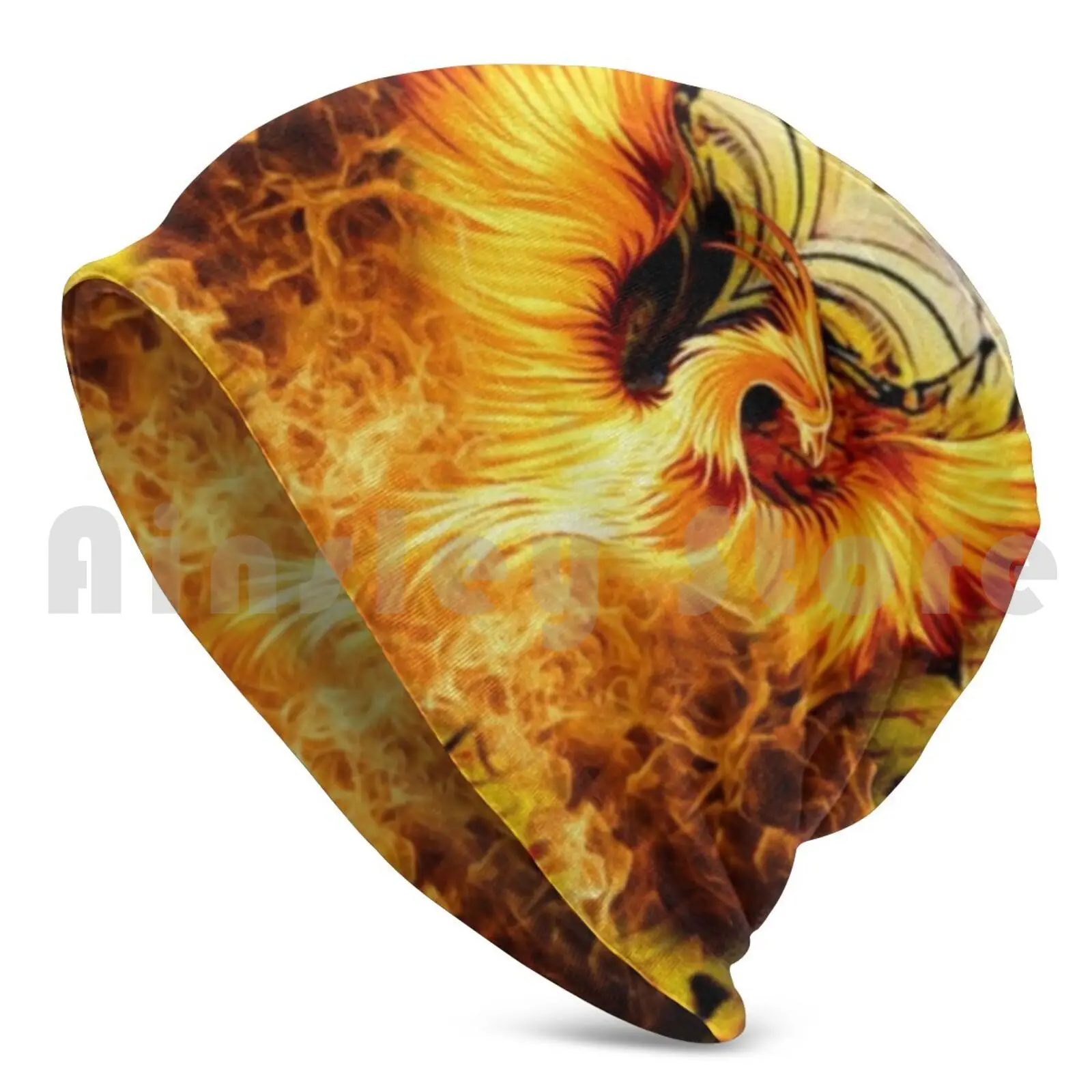 Phoenix Rises Beanies Knit Hat 1772 Beanies Print Nolajere Designs Phoenix Flames