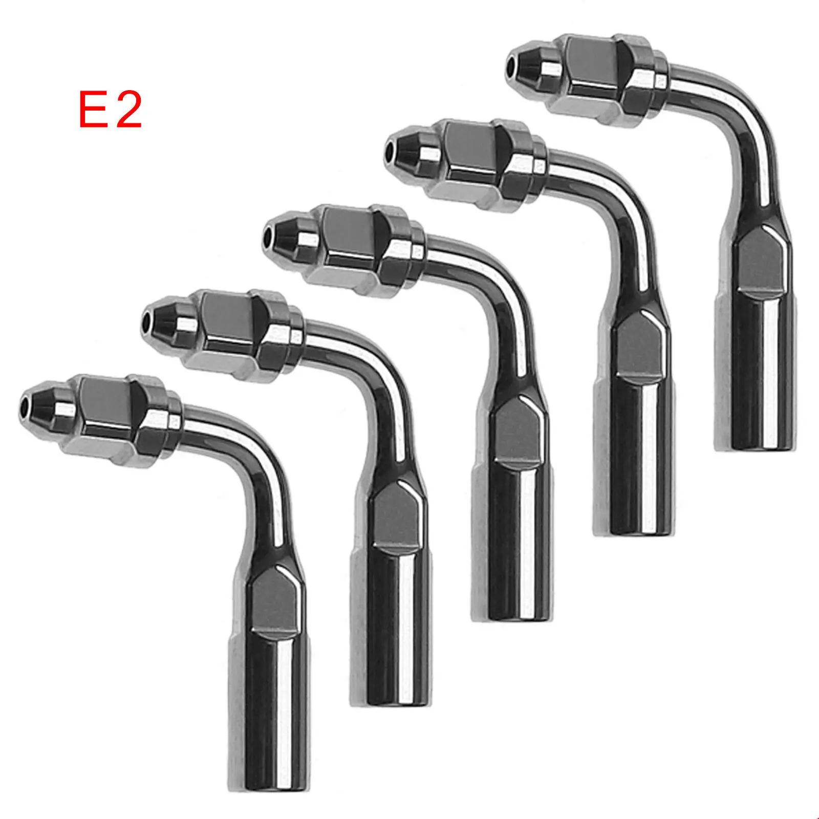 

5PCS Dental Ultrasonic Scaler Endo Tips For EMS Woodpecker Compatible E2 95° Angle