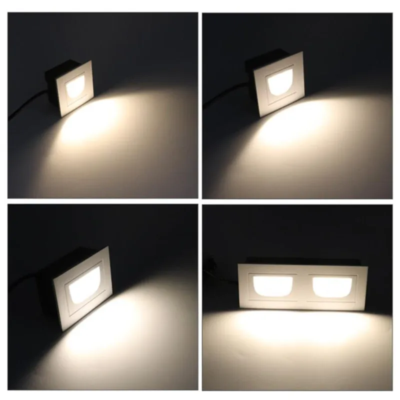 

New led wall light 5W Square Aluminum wall sconce Recessed footlight Indoor Outdoor Stair step decorative night lights Modern