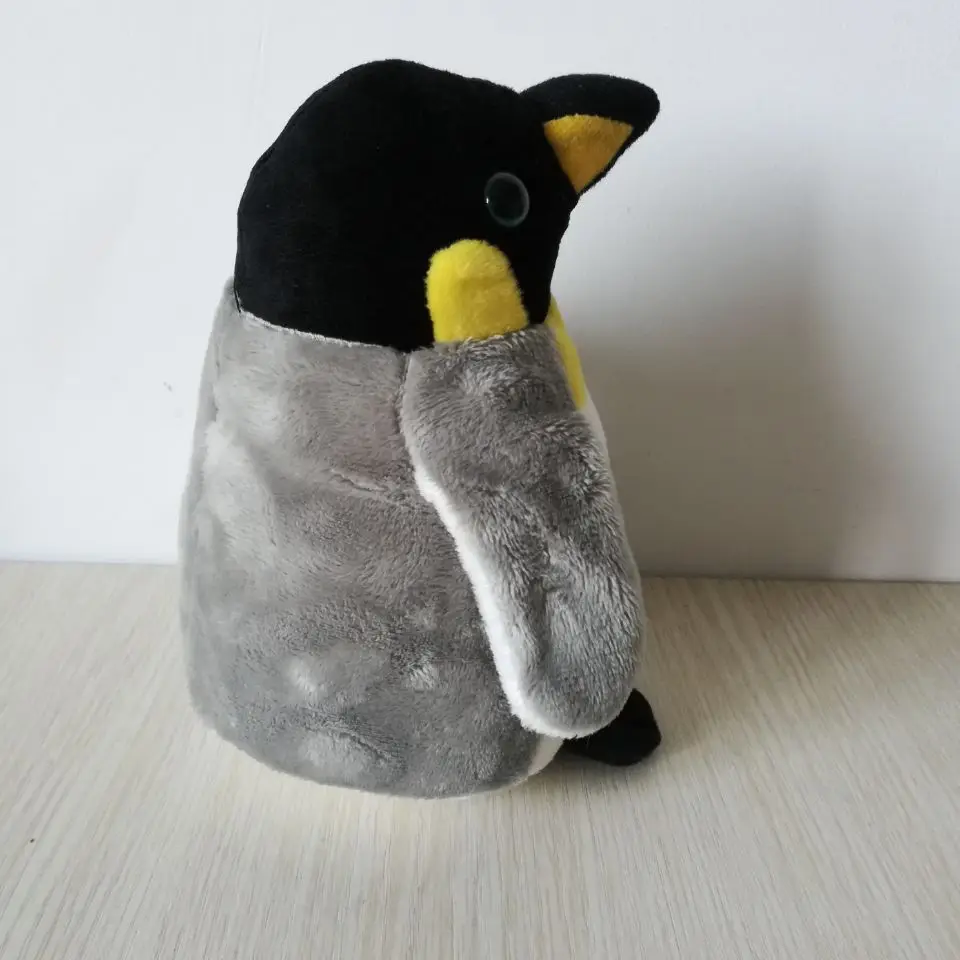 Ongeveer 17 cm mooie grijze pinguïn knuffel zachte pop baby speelgoed verjaardagscadeau b0108