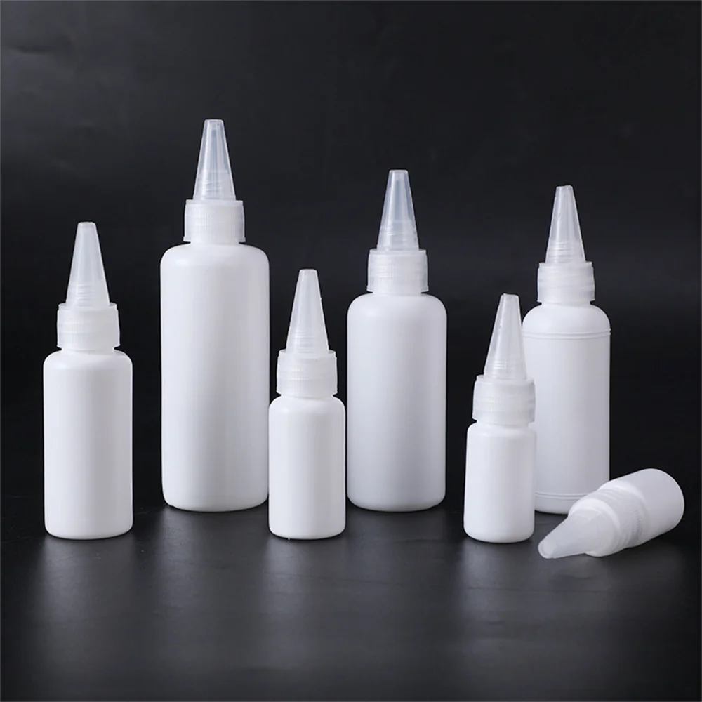 1 Pcs 5/10/20/30/50/60/100ml Empty PE Plastic Glue Soft Bottles With Screw-On Lids Squeeze Liquid Ink Oil Dropper Bottles