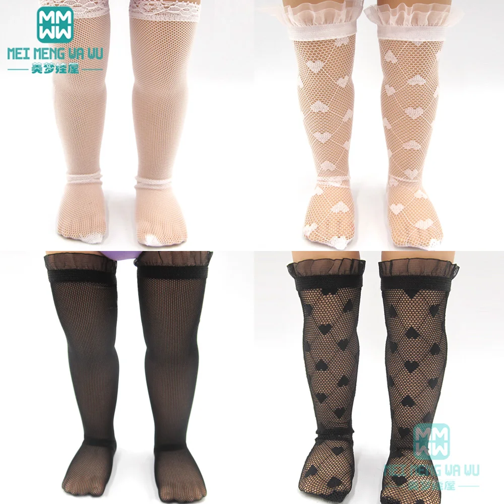 NEW fashion Long-leg fishnet socks, short lace socks for 40-43cm Cinderell Girl's gift