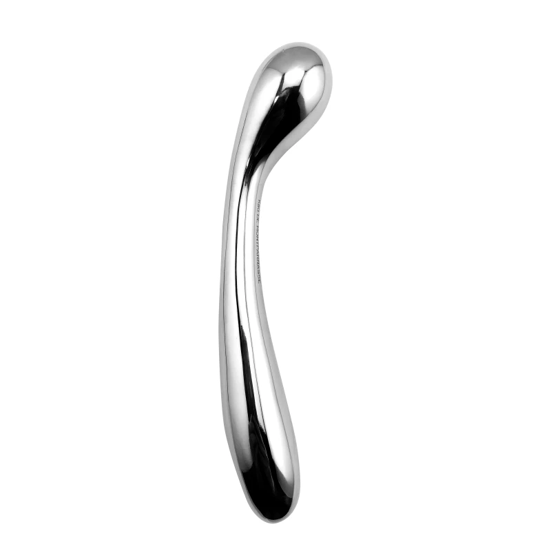 Heavy huge stainless steel double metal fake dildo G Spot wand anal beads butt plug  prostate massager BDSM vaginal sex toy