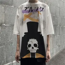 Harajuku Anime Tshirt Streetwear Men Casual Loose Japan Shirts Boy Summer Cartoon T Shirt Fashion Ulzzang Oversized Tshirt Femme