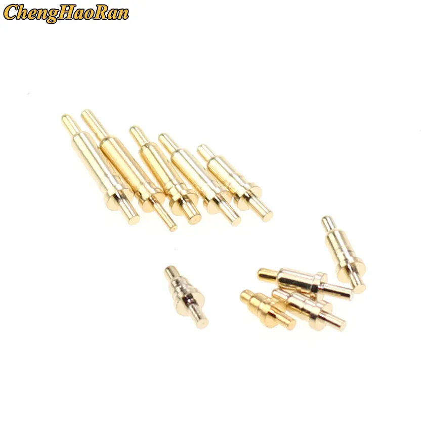 10Pcs Spring Loaded Pogo Pin Connector through Holes PCB Height 3/4/5/6/7/8/9/10//12/13/13.5/14/15/16/16.5 MM Flange Single 1A