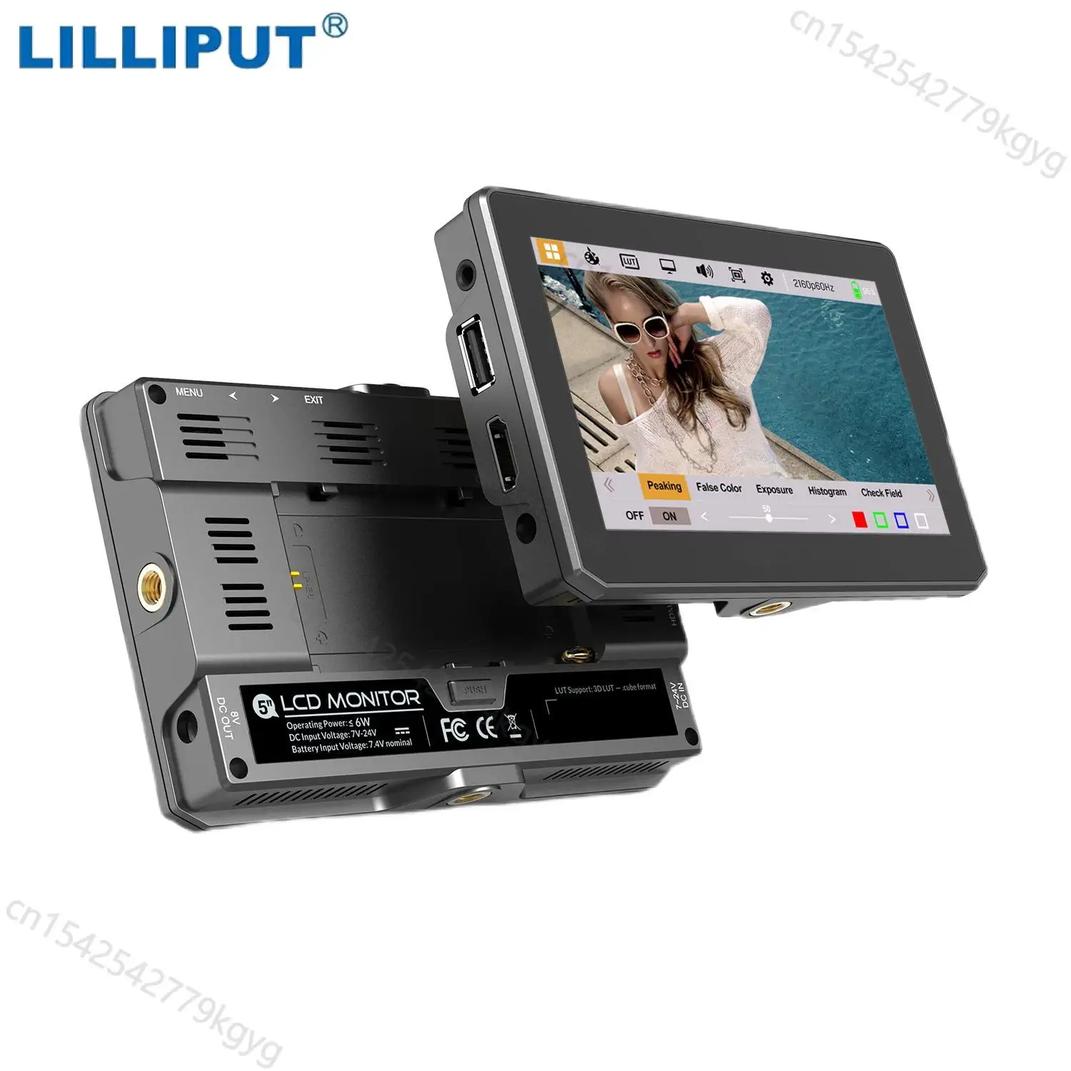 Lilliput T5 4k SDI Studio 5 Inch Portable Field Monitor DSLR Audio Ips Liliput Video Photo External On camera Monitors