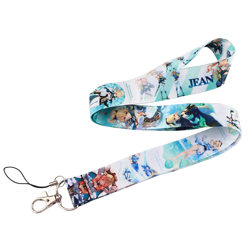 Flyingbee Anime Girl Neck Strap Lanyard For Keys ID Card Gym Phone Straps USB Badge Holder DIY Hang Rope Lariat Lanyard X2325