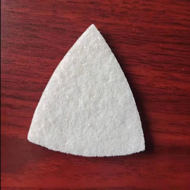 On Sale of 2PCS 78*78mm Scouring Pad Clean Cloth Triangle for Most of Vibration Machines for Cleaning Glass Steel Etc