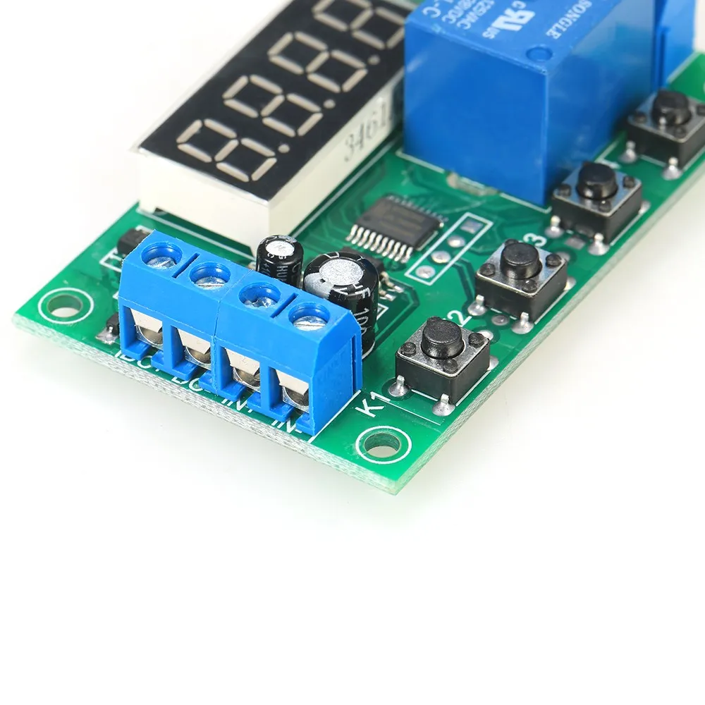Einstellbare 5A LED Verzögerung Relais Modul Verzögerung Timer Control Switch Board