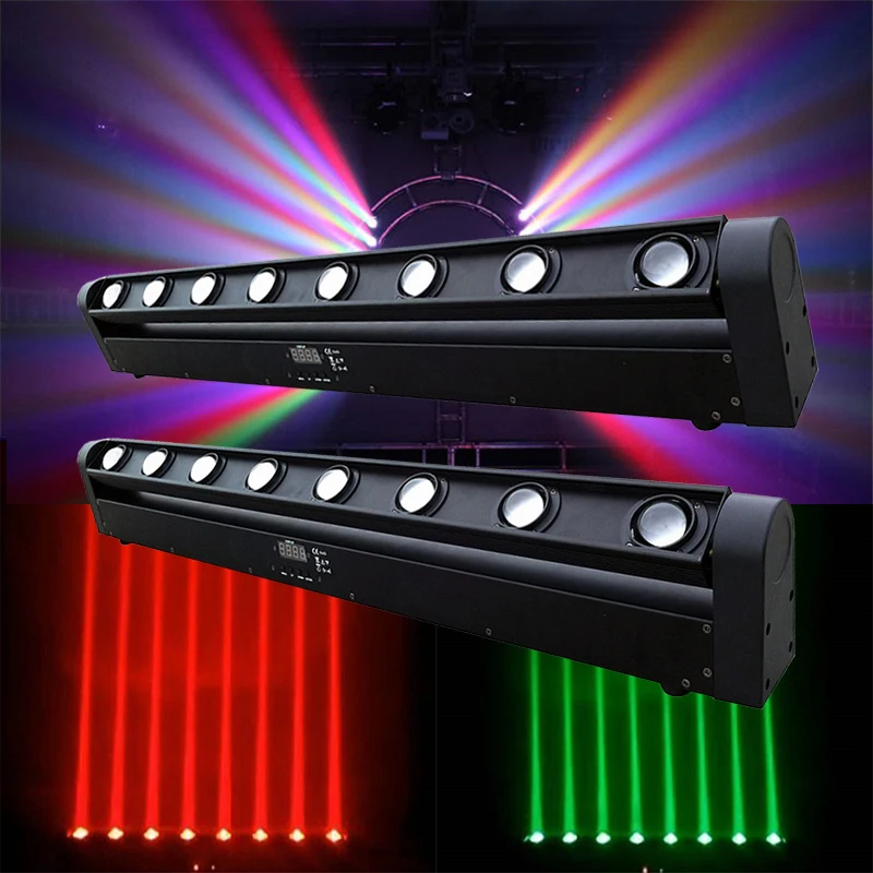 luz de led com cabecote movel para dj discoteca festa boate palco pecas rgbw 8x12w dmx512 01